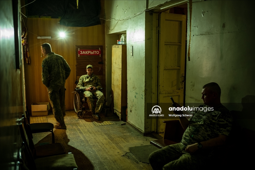 Bahmut kentinde hastalar tedavi ediliyor