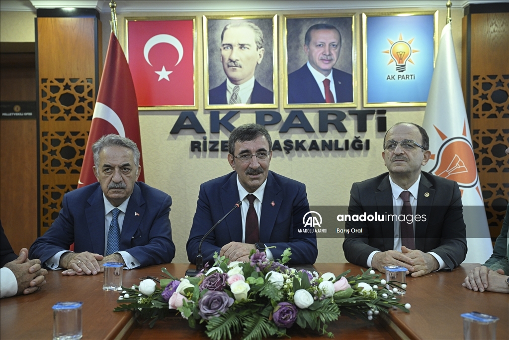 Cumhurbaşkanı Yardımcısı Yılmaz, Rize'de