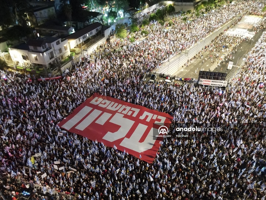 İsrail'de "yargı reformu" protestoları 36. haftada da devam etti