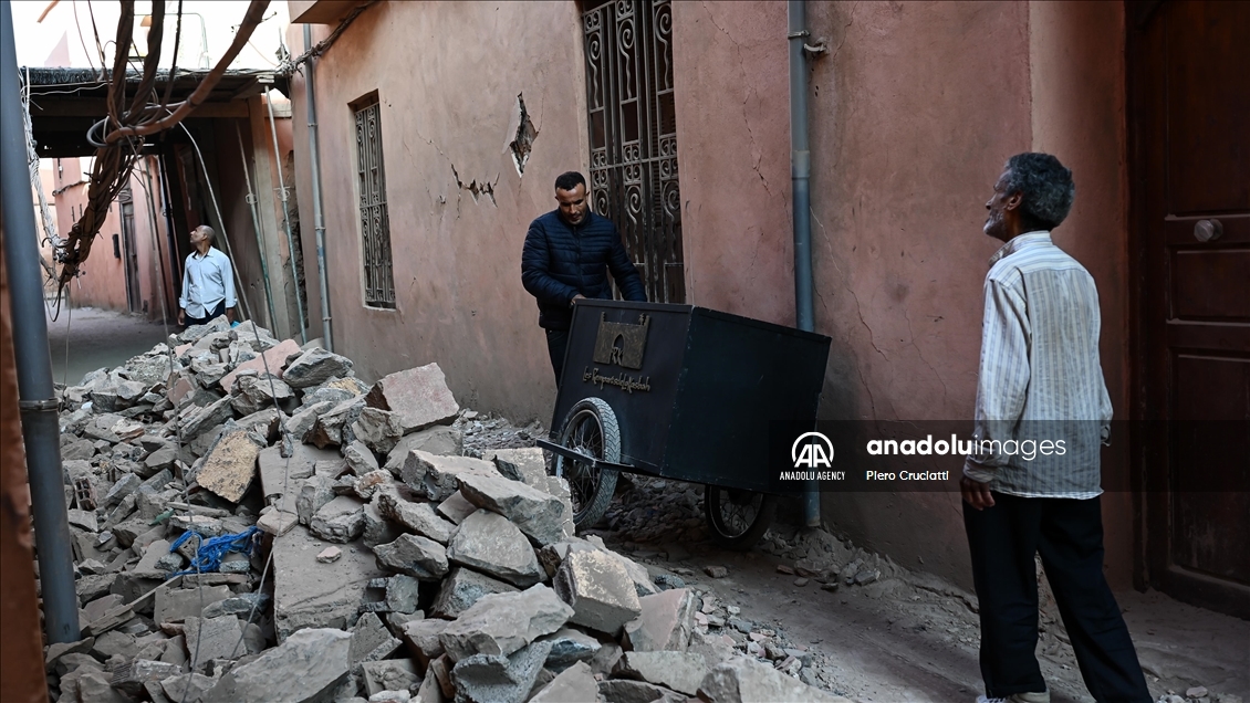 Aftermath of powerful quake in Morocco