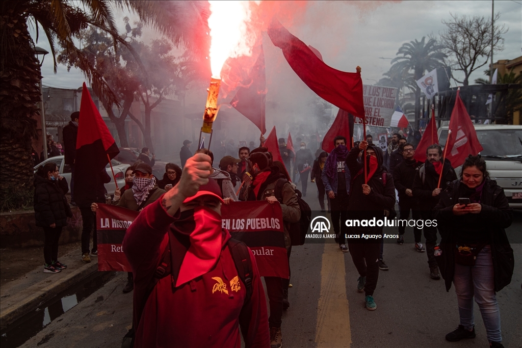 Şili'de Pinochet karşıtı vatandaşlar askeri darbenin 50.yılında protesto gösterisi düzenledi