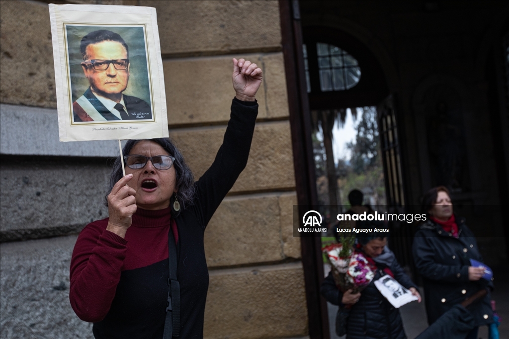 Şili'de Pinochet karşıtı vatandaşlar askeri darbenin 50.yılında protesto gösterisi düzenledi
