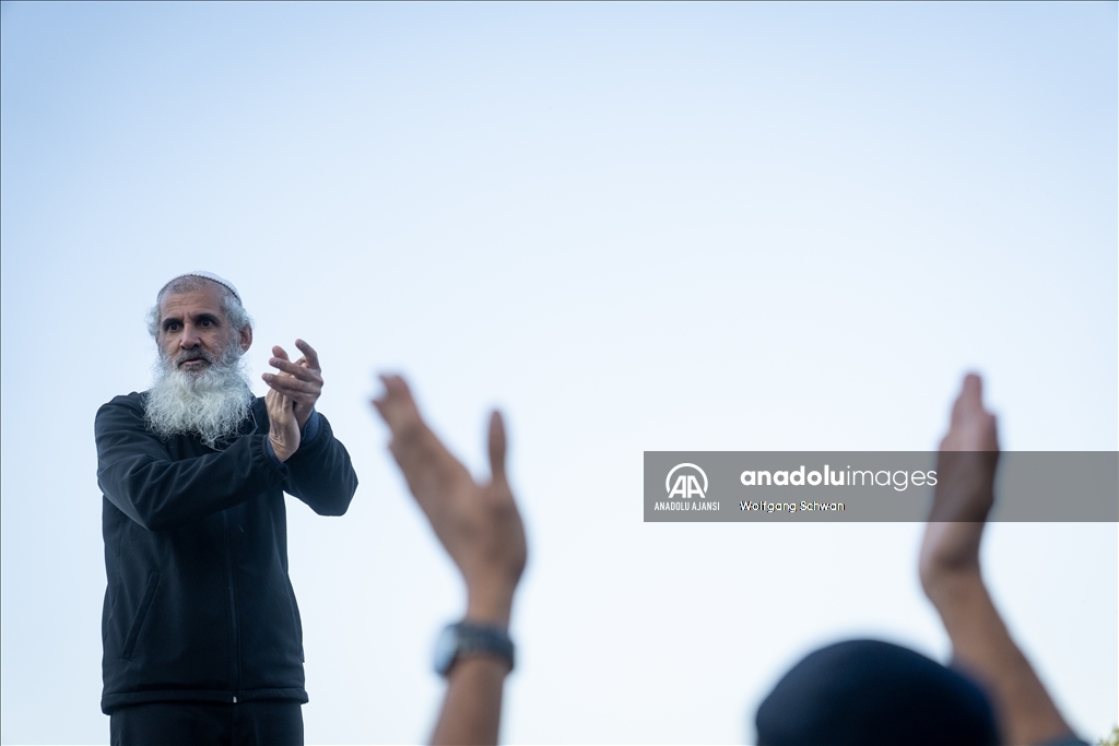 Yahudilerin Roş Aşana Bayramı kutlamaları Ukrayna'nın Uman kentinde devam ediyor