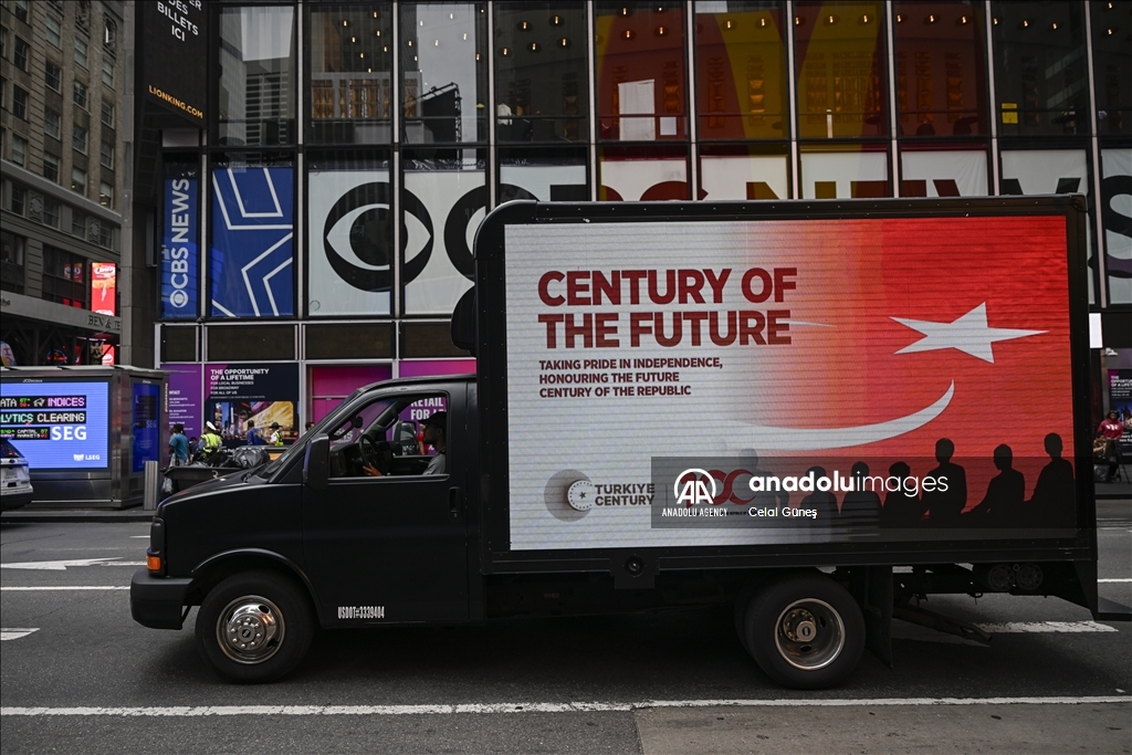 LED screen trucks promote 'Century of Turkiye' vision in New York City ahead of UN General Assembly