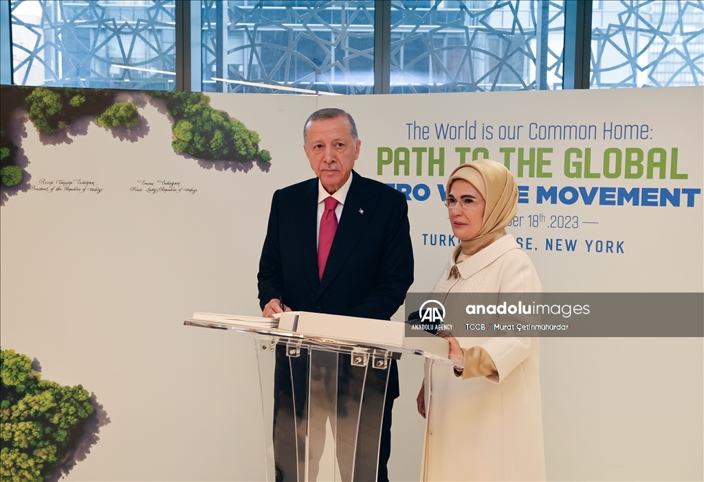 New York: Erdogan signe la déclaration de bonne volonté sur le "zéro déchet mondial"