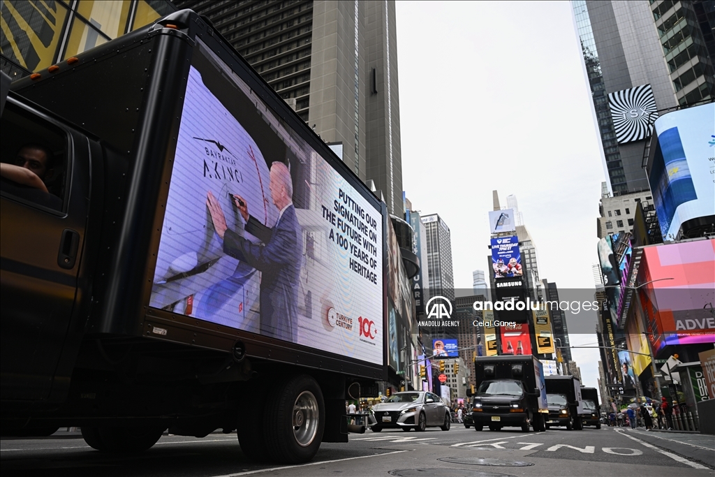 LED screen trucks promote 'Century of Turkiye' vision in New York City ahead of UN General Assembly