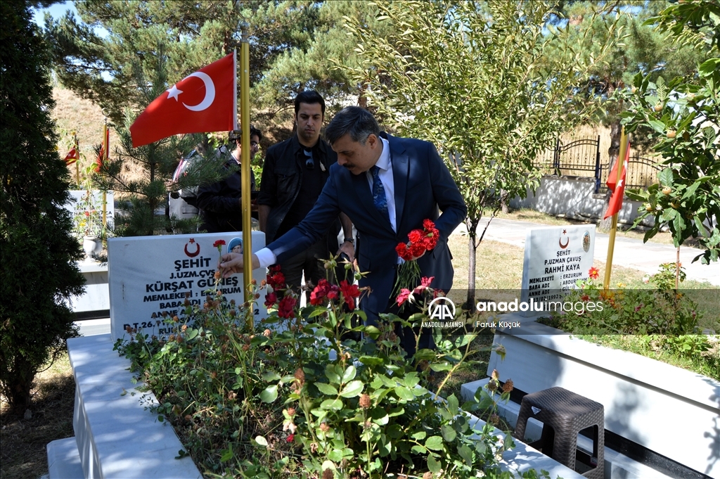 Erzurum'da 19 Eylül Gaziler Günü törenle kutlandı