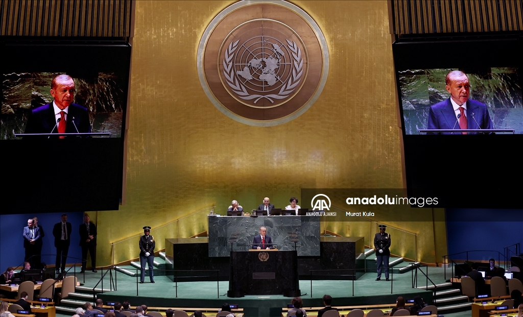 Cumhurbaşkanı Erdoğan, BM'nin 78’nci Genel Kurulunda katılımcılara hitap etti