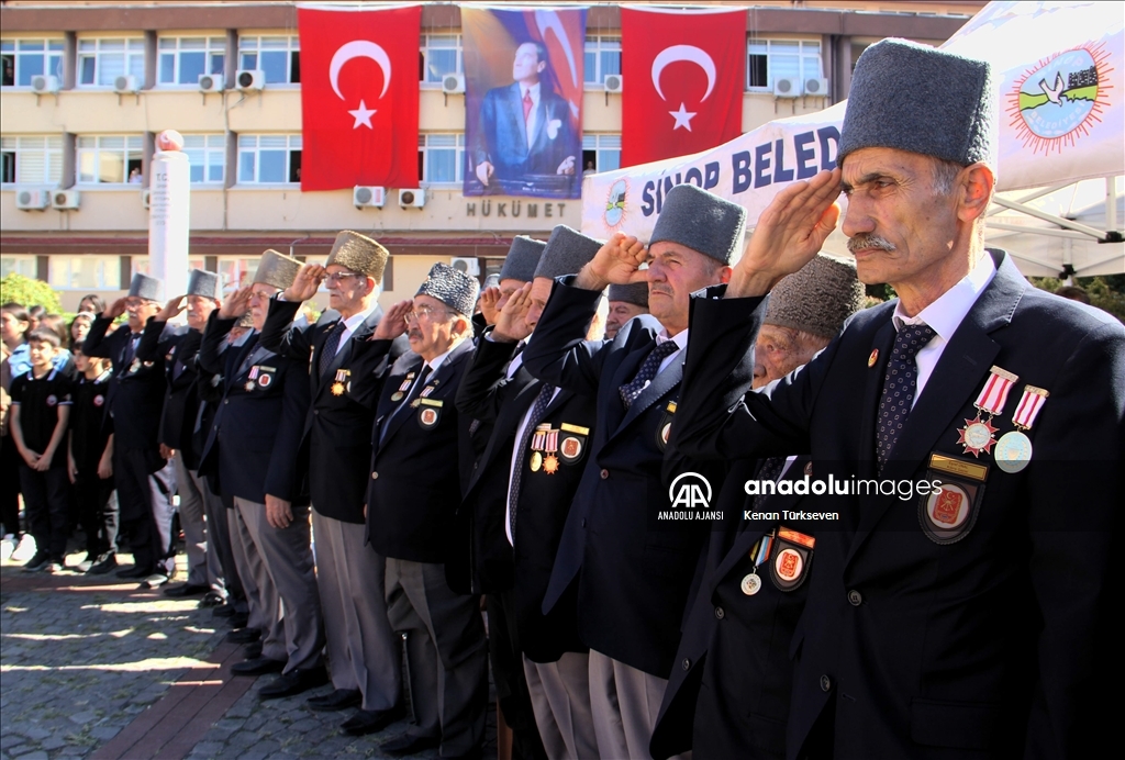 Sinop'ta 19 Eylül Gaziler Günü kutlandı
