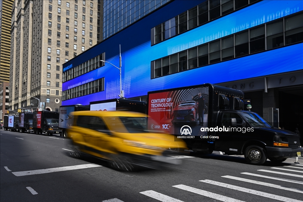 LED screen trucks promote 'Century of Turkiye' vision in New York City ahead of UN General Assembly