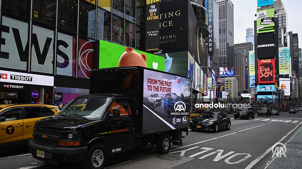 LED screen trucks promote 'Century of Turkiye' vision in New York City ahead of UN General Assembly 13