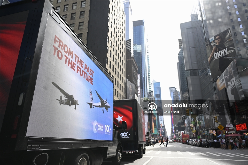 LED screen trucks promote 'Century of Turkiye' vision in New York City ahead of UN General Assembly