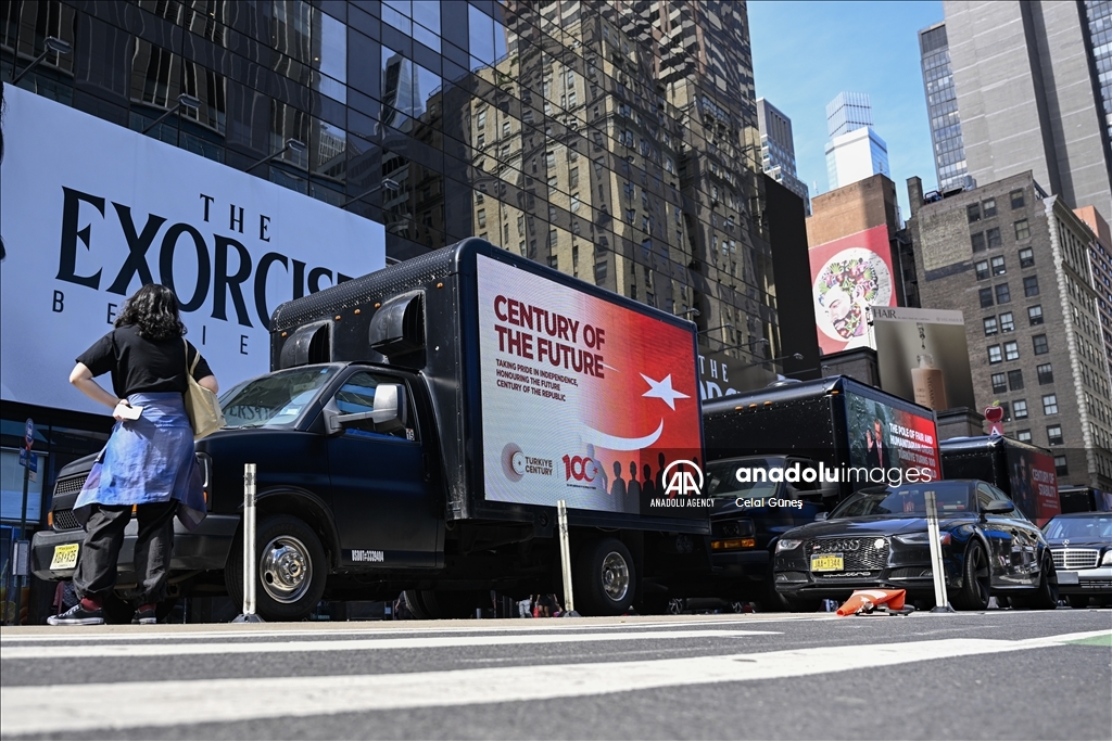 LED screen trucks promote 'Century of Turkiye' vision in New York City ahead of UN General Assembly