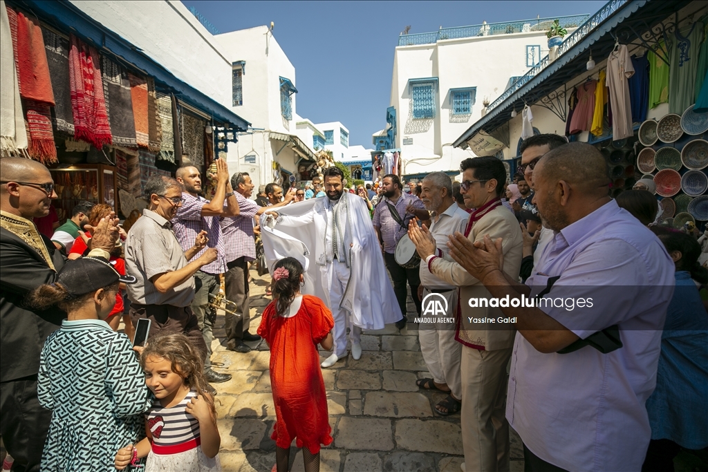 "Groom Ceremony" tradition in Tunisia