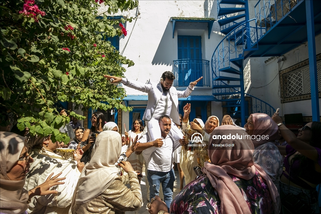 "Groom Ceremony" tradition in Tunisia