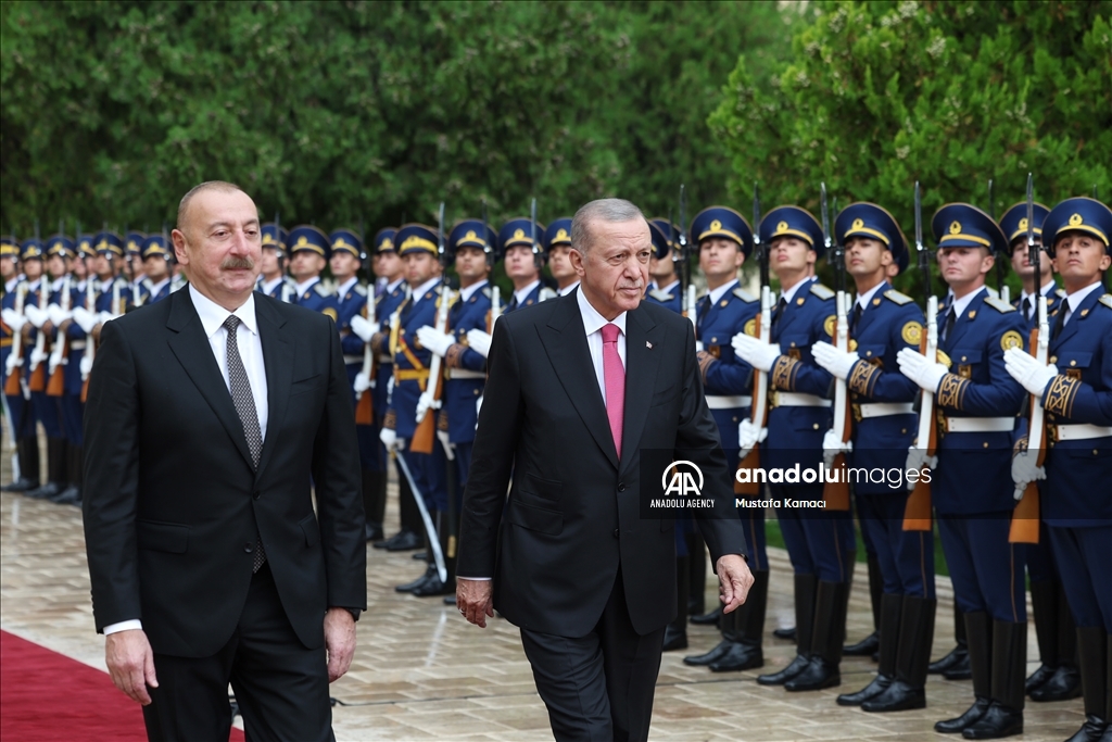 مراسم استقبال رسمية لأردوغان في نخجوان الأذربيجانية