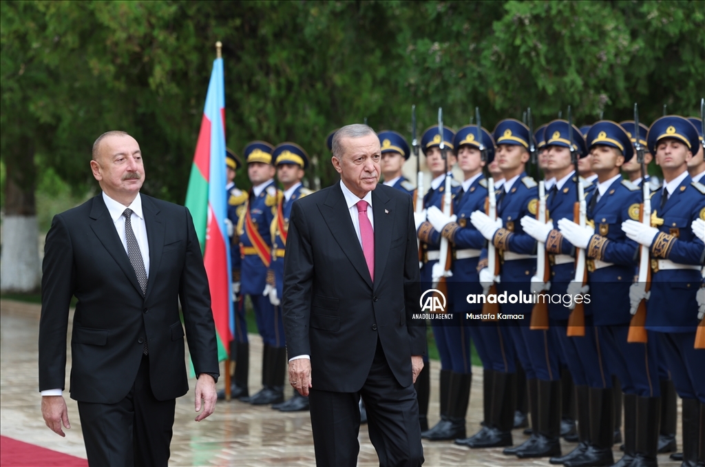 مراسم استقبال رسمية لأردوغان في نخجوان الأذربيجانية