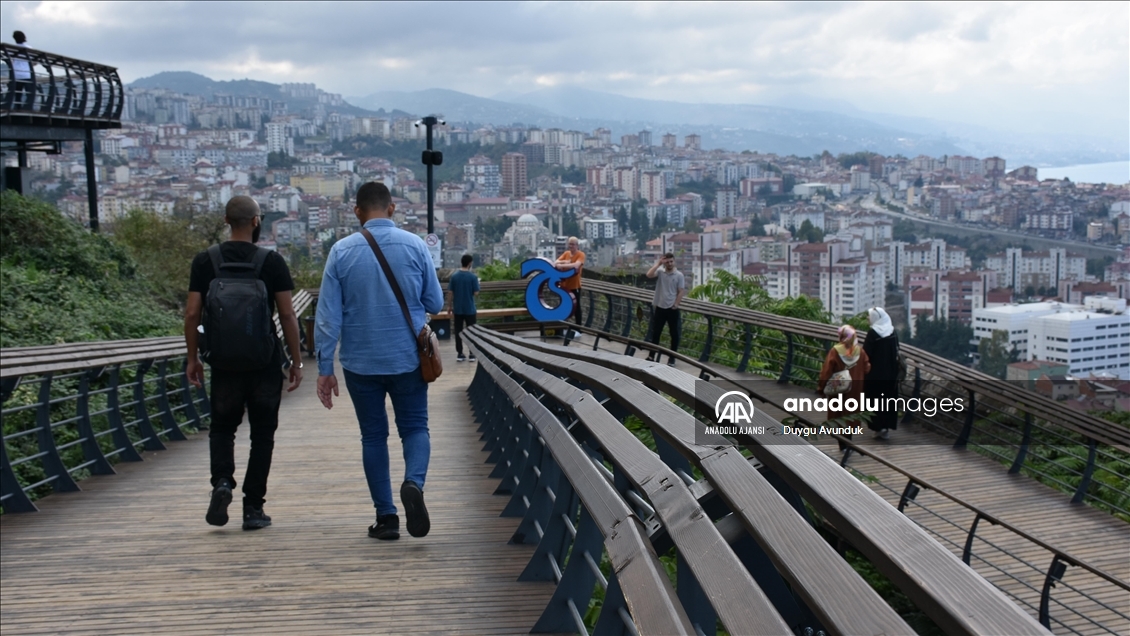 Trabzon'u 1 milyon 46 bini aşkın kişi Boztepe'den "kuşbakışı" izledi