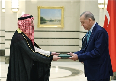 أردوغان يتسلم أوراق اعتماد السفير السعودي