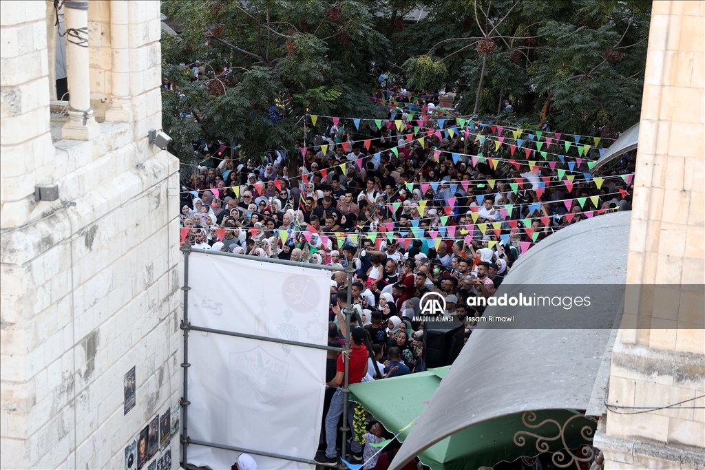 Nablus'ta Mevlid Kandili kutlamaları