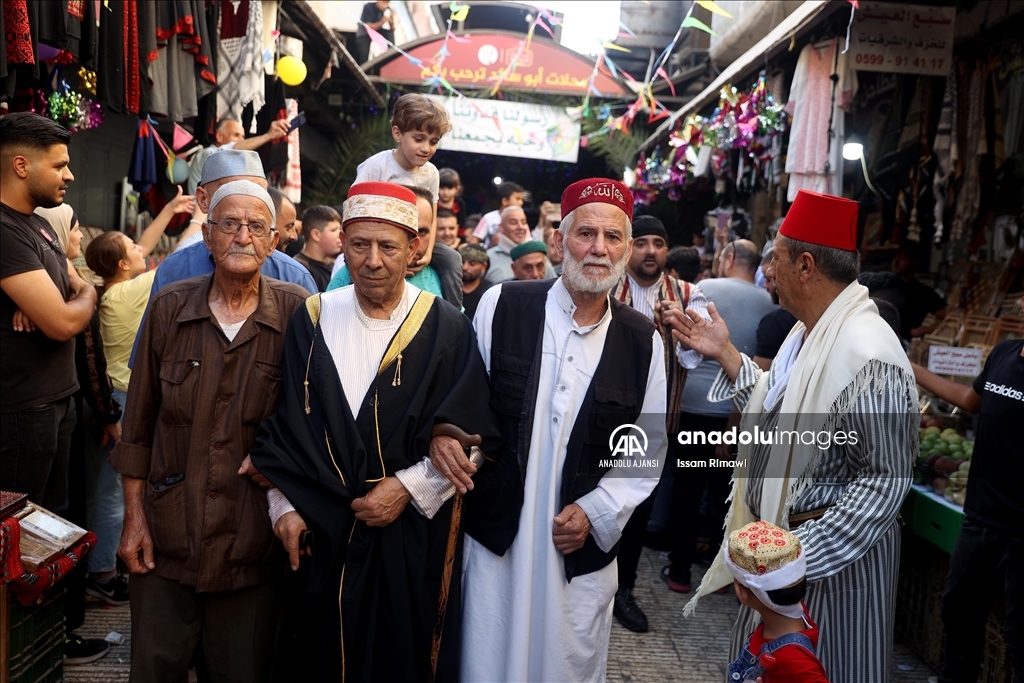 Nablus'ta Mevlid Kandili kutlamaları