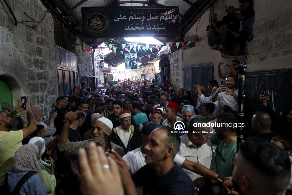 Nablus'ta Mevlid Kandili kutlamaları