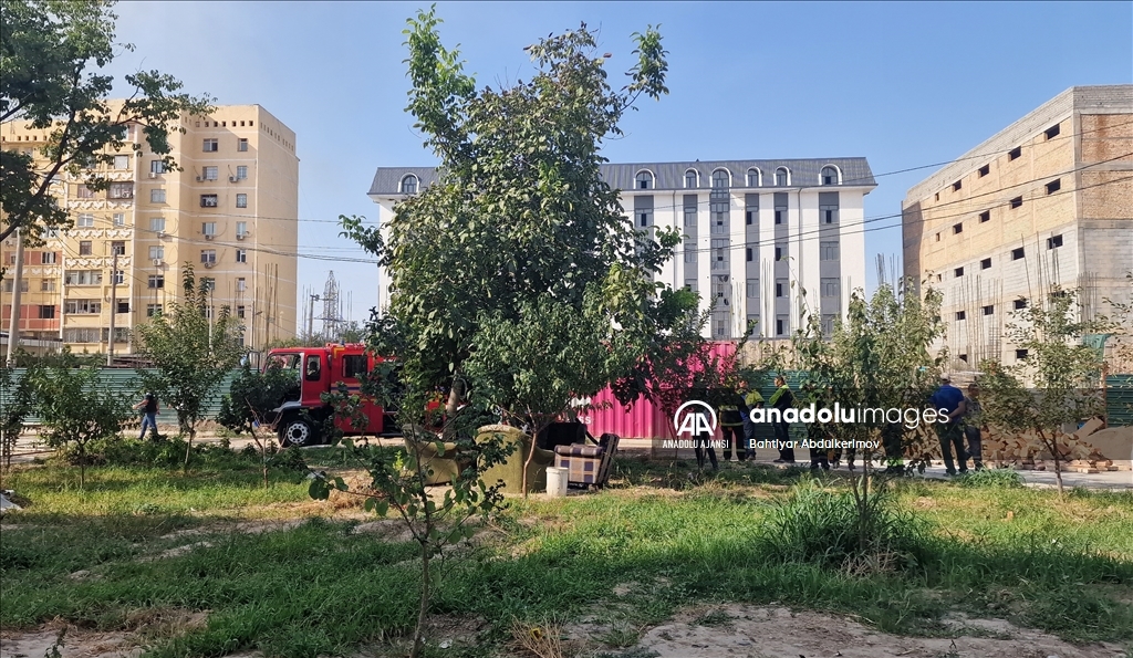 Özbekistan'ın başkenti Taşkent'te bir işletme deposunda patlama meydana geldi