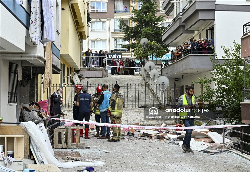 Ankara Mamak’ta binada doğal gaz patlaması sonucu 1 kişi öldü