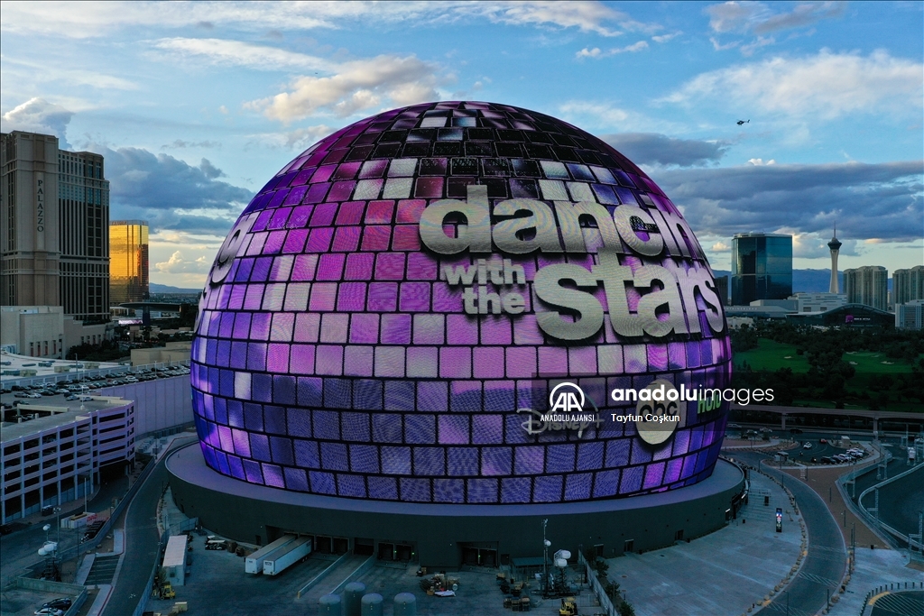 Las Vegas'taki Dünya'nın en büyük LED küresi MSG Sphere