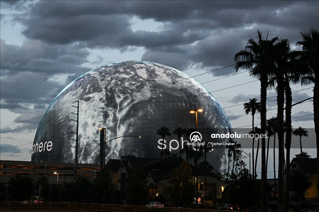 Las Vegas'taki Dünya'nın en büyük LED küresi MSG Sphere