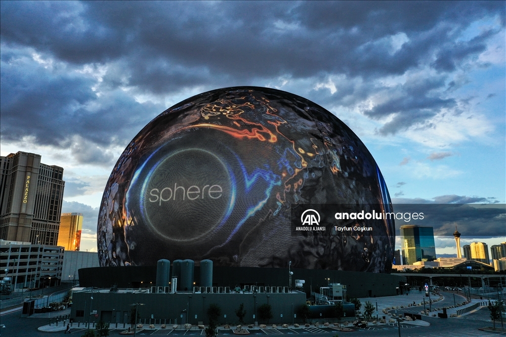 Las Vegas'taki Dünya'nın en büyük LED küresi MSG Sphere