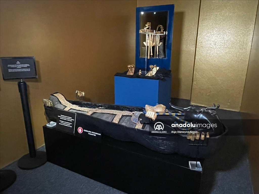 "Gizemli Firavun TutAnkhAmun'un Hazineleri" İstanbul Akvaryum'da açıldı