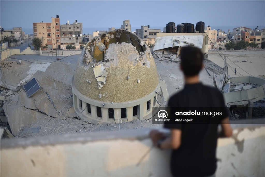 Xhamia El-Emin Muhamed shkatërrohet në sulmet izraelite në Gaza