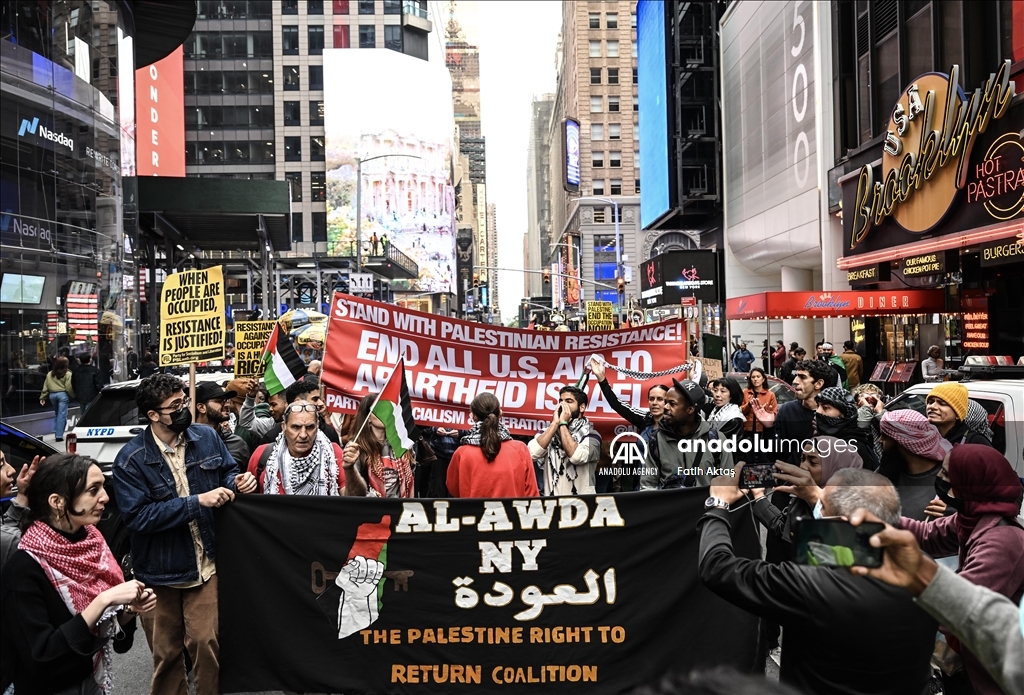 Manifestation pro-palestinienne à New York