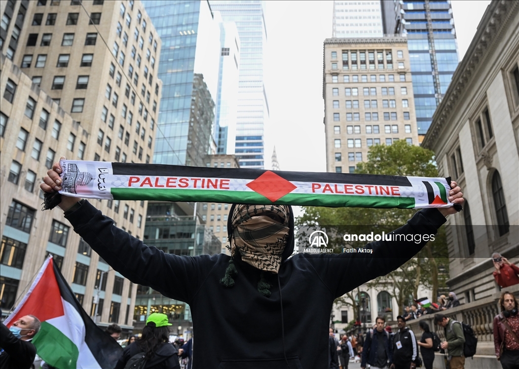 Pro-Palestinian demonstration in New York City