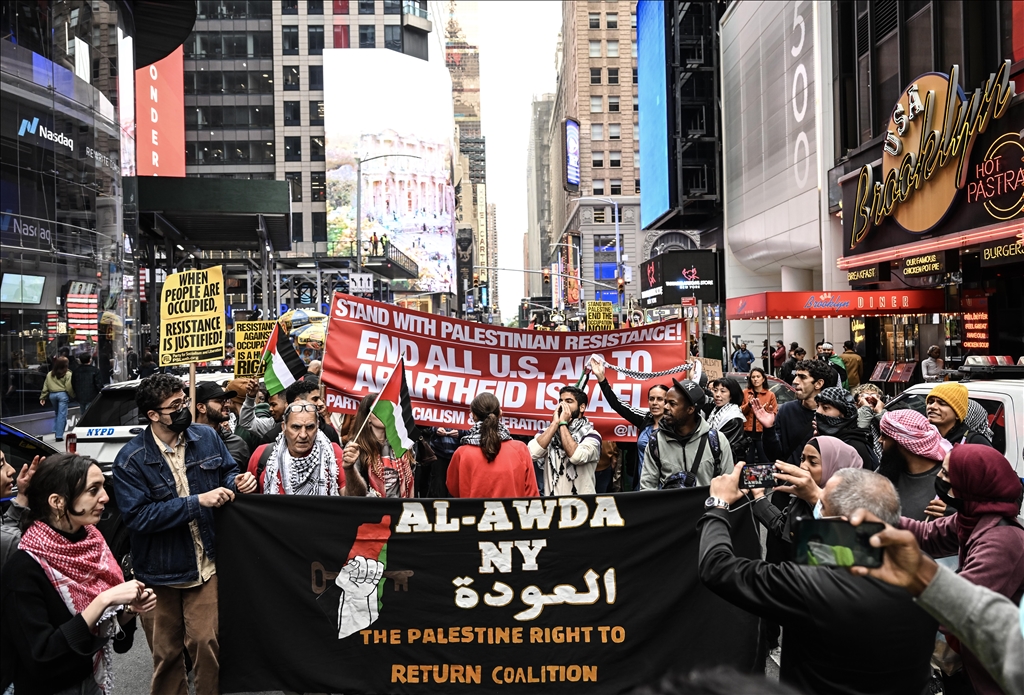 Manifestation pro-palestinienne à New York