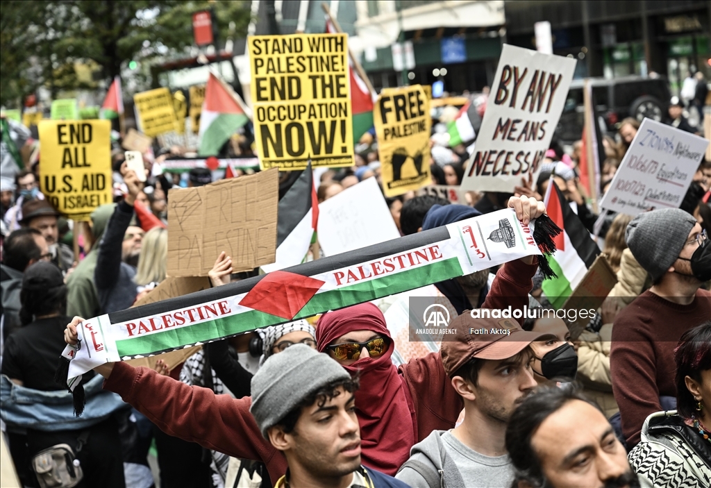 Pro-Palestinian demonstration in New York City