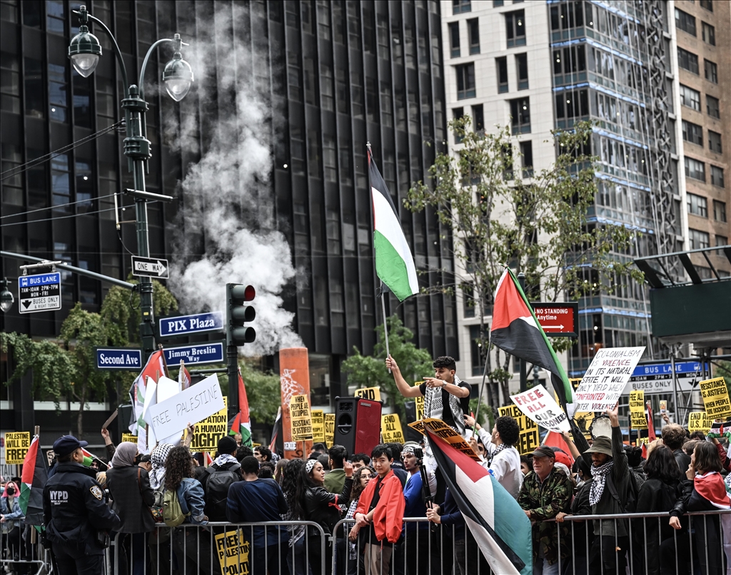 Pro-Palestinian demonstration in New York City