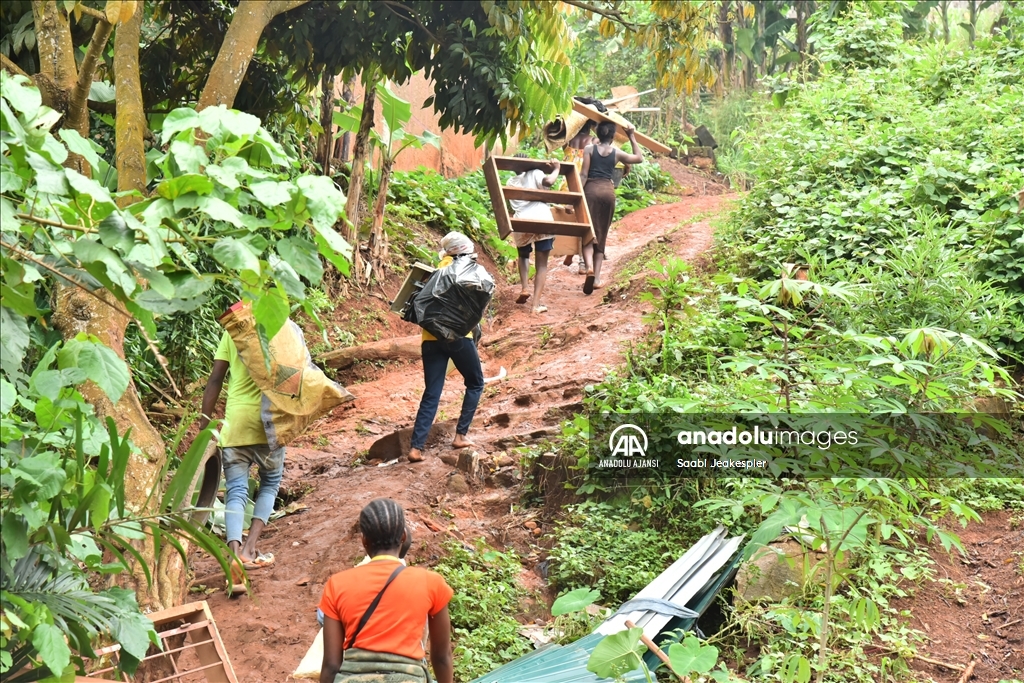Kamerun'da meydana gelen heyelan
