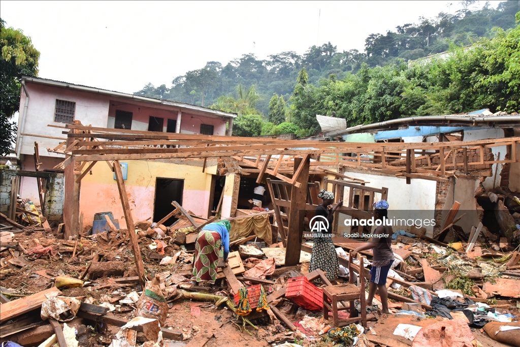 Kamerun'da meydana gelen heyelan