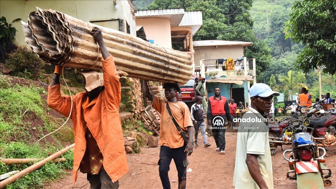 Kamerun'da meydana gelen heyelan