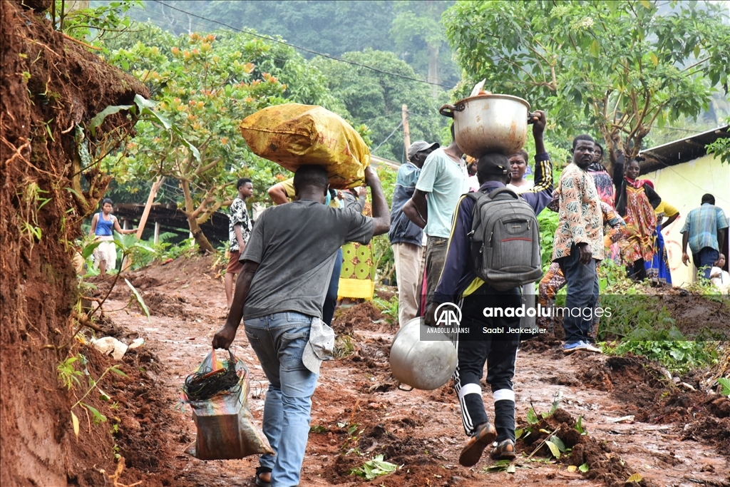 Kamerun'da meydana gelen heyelan