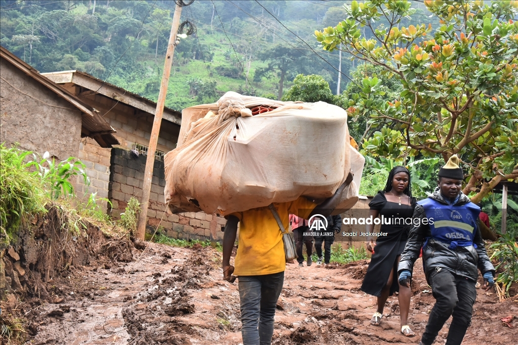 Kamerun'da meydana gelen heyelan