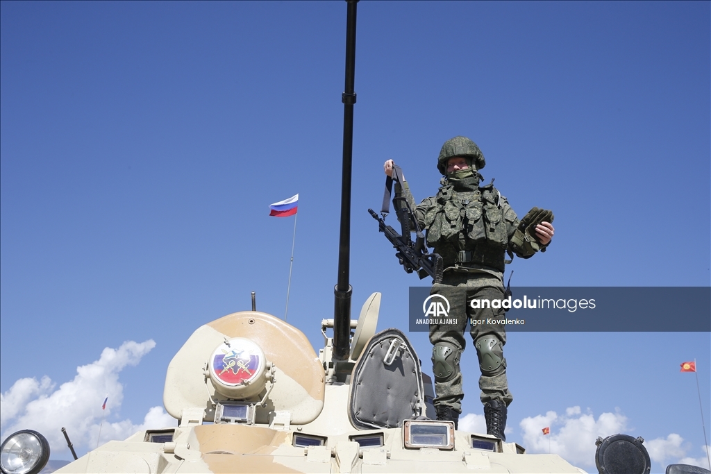 Kırgızistan'da, KGAÖ Barış Gücü Kuvvetlerinin "Sarsılmaz Kardeşlik-2023" tatbikatı