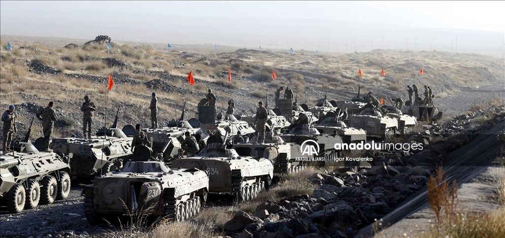 Kırgızistan'da, KGAÖ Barış Gücü Kuvvetlerinin "Sarsılmaz Kardeşlik-2023" tatbikatı