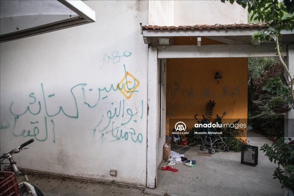 Filistinli grupların sızma operasyonu gerçekleştirdiği Yahudi yerleşim biriminde çatışmaların izleri