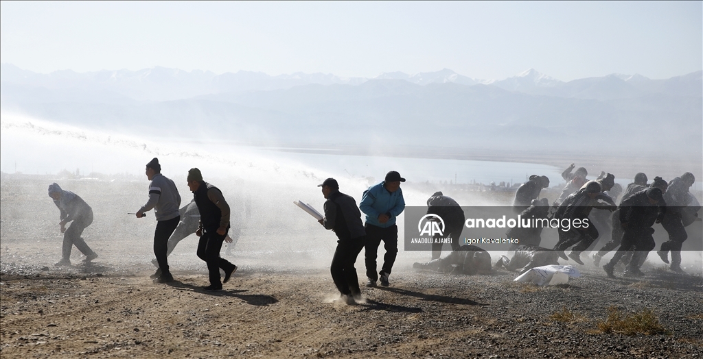 Kırgızistan'da, KGAÖ Barış Gücü Kuvvetlerinin "Sarsılmaz Kardeşlik-2023" tatbikatı