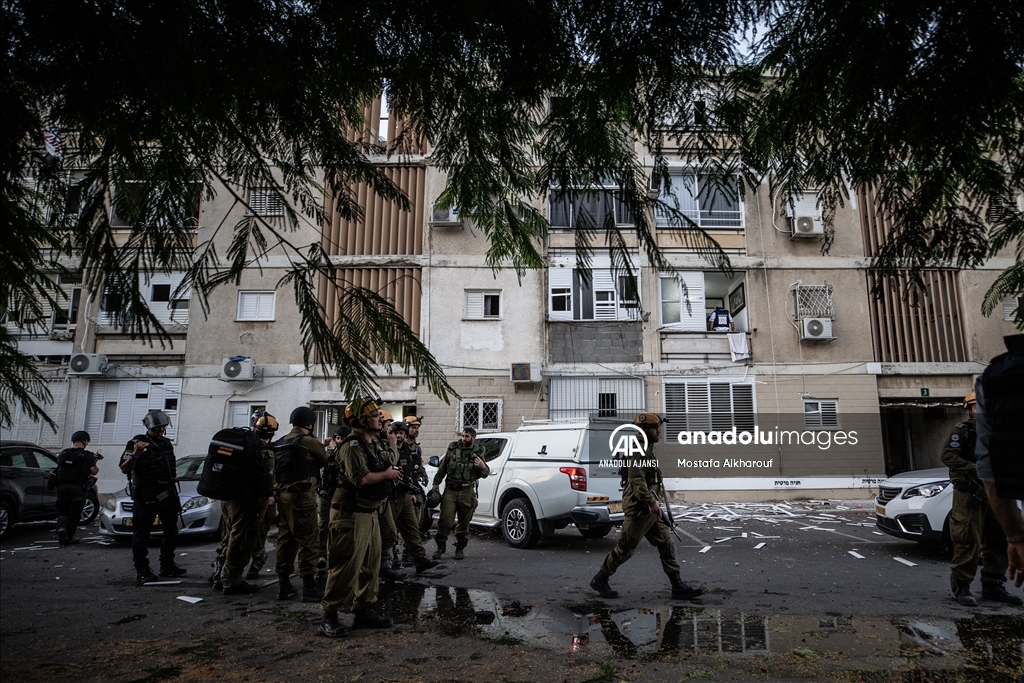 Filistinli grupların sızma operasyonu gerçekleştirdiği Yahudi yerleşim biriminde çatışmaların izleri