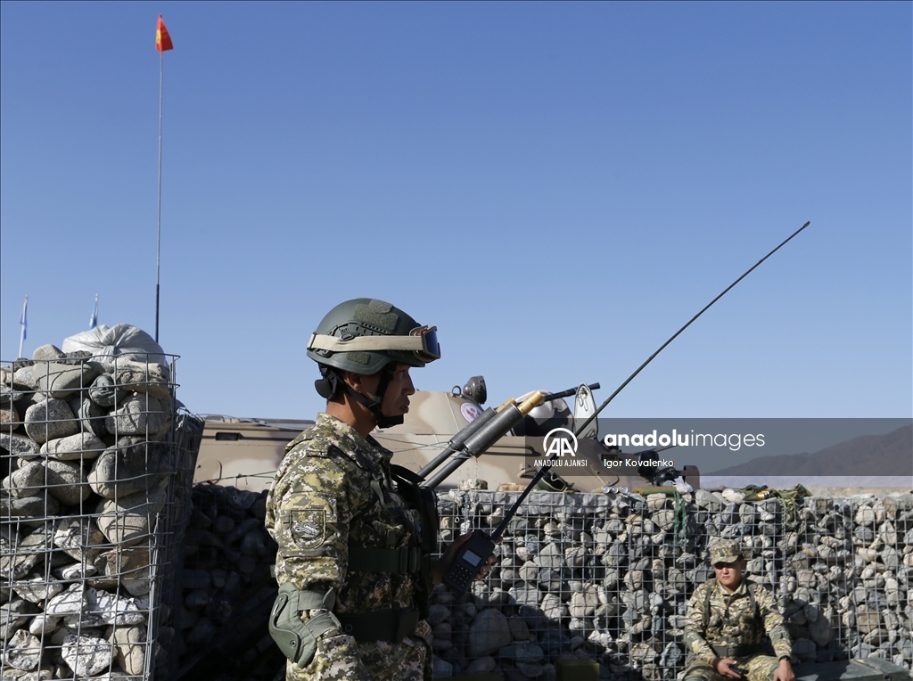 Kırgızistan'da, KGAÖ Barış Gücü Kuvvetlerinin "Sarsılmaz Kardeşlik-2023" tatbikatı