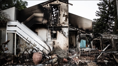 Filistinli grupların sızma operasyonu gerçekleştirdiği Yahudi yerleşim biriminde çatışmaların izleri